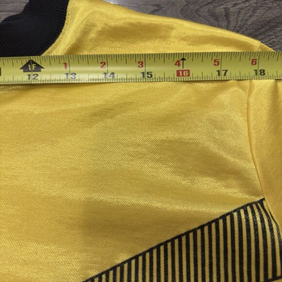 Vintage Umbro Soccer Jersey Football Shirt Sz XL Yellow 80s Made In USA #12 - Picture 7 of 10